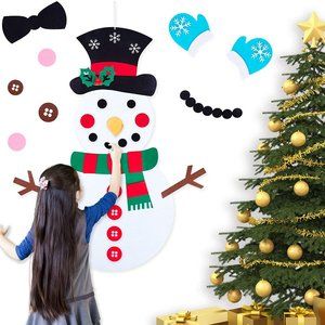 Felt Christmas Snowman DIY Home Decor Set